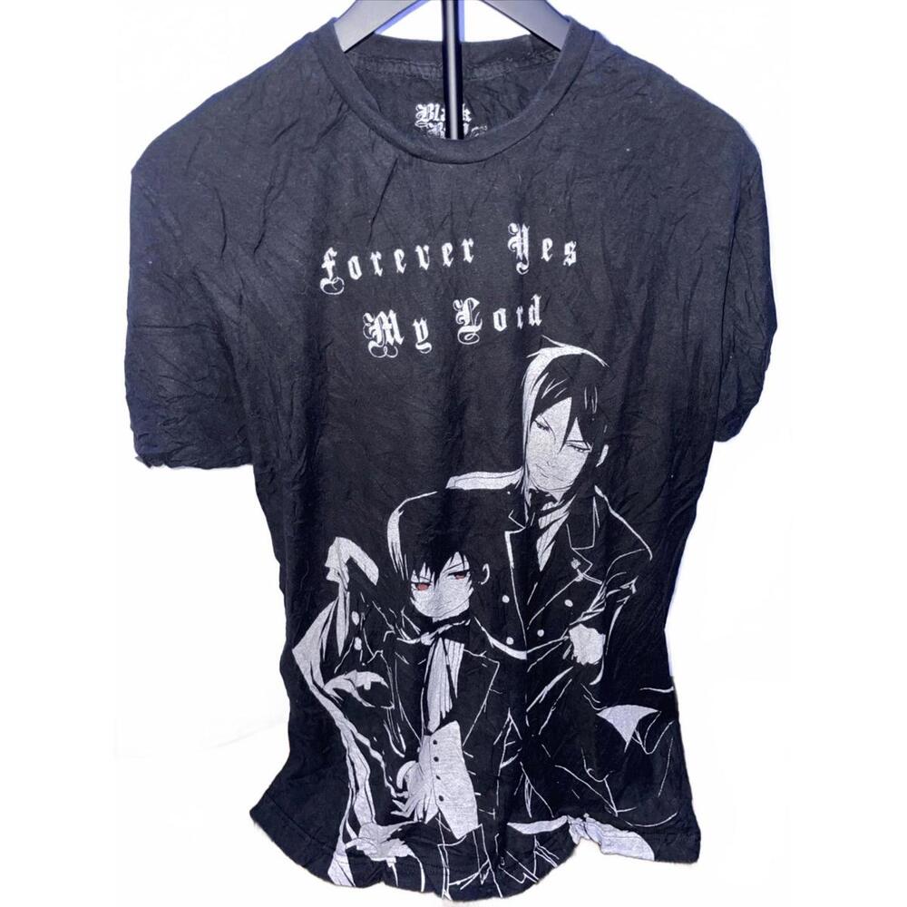 2021 BLACK BUTLER T SHIRT MENS SIZE LARGE‎  BLACK ANIME